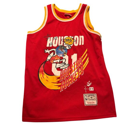Mitchell & Ness Travis Scott x BR x Houston Rockets Jersey Men's Size Medium - Picture 1 of 7